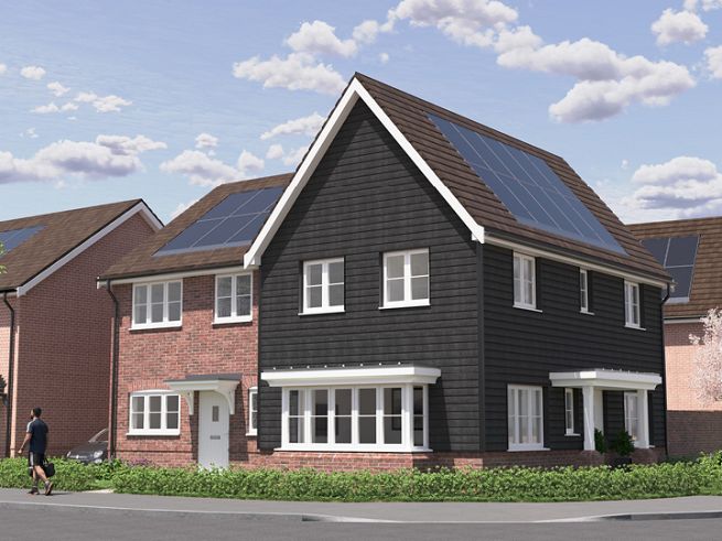 3 bedroom house - artist's  impression subject to change. Please note that the above computer generated image is representative of the house type and not the specified plot as some details may vary.